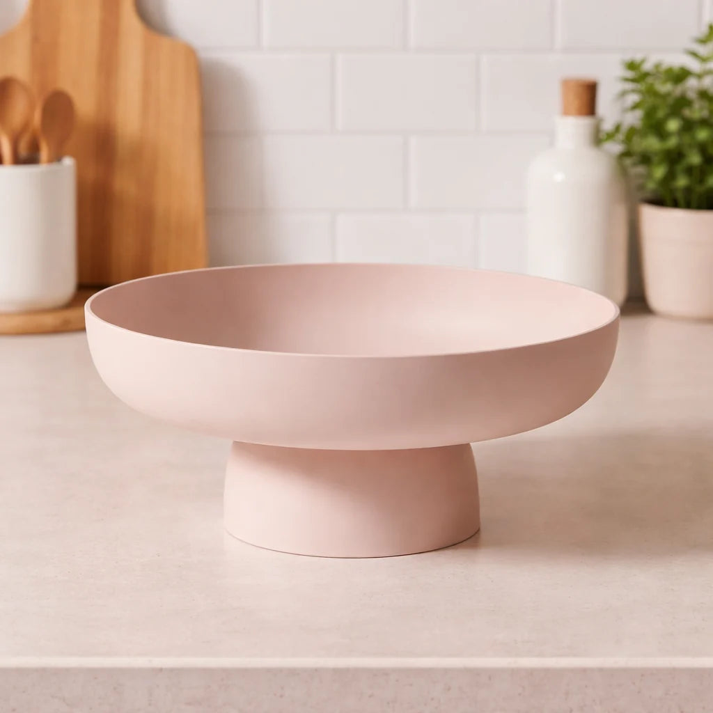 Countertop Fruit Bowl Glazed Ceramic Single Layer