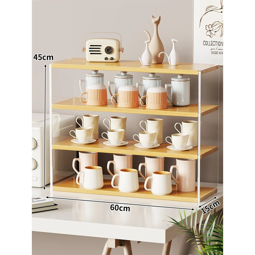Countertop Organizer Rack Multi-Tier Open Shelves