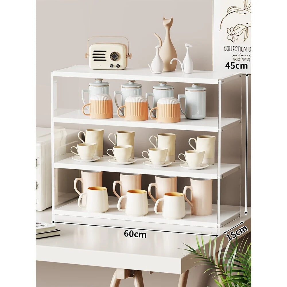 Countertop Organizer Rack Multi-Tier Open Shelves