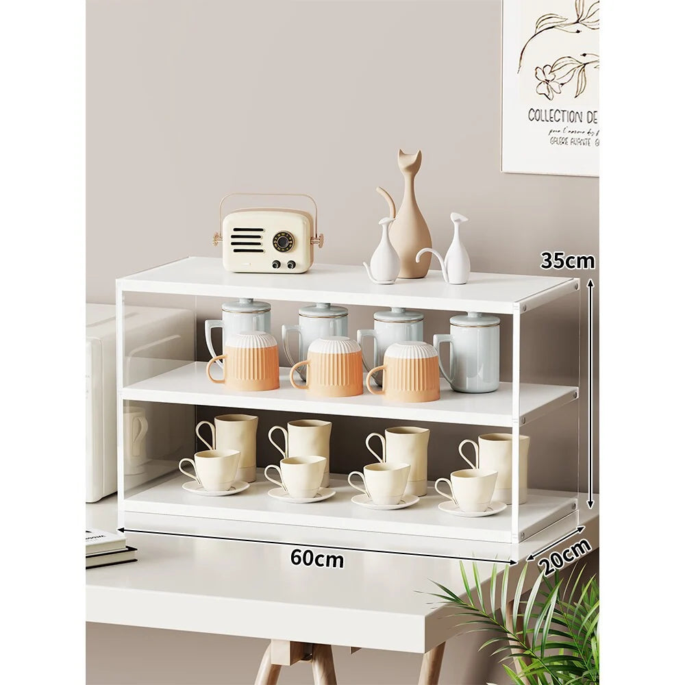 Countertop Organizer Rack Multi-Tier Open Shelves