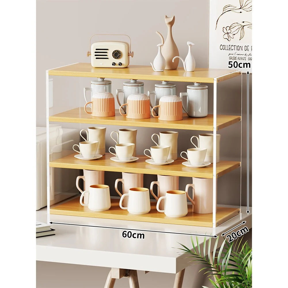 Countertop Organizer Rack Multi-Tier Open Shelves