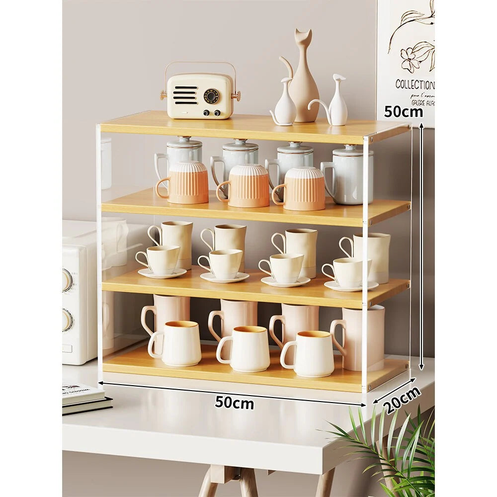 Countertop Organizer Rack Multi-Tier Open Shelves