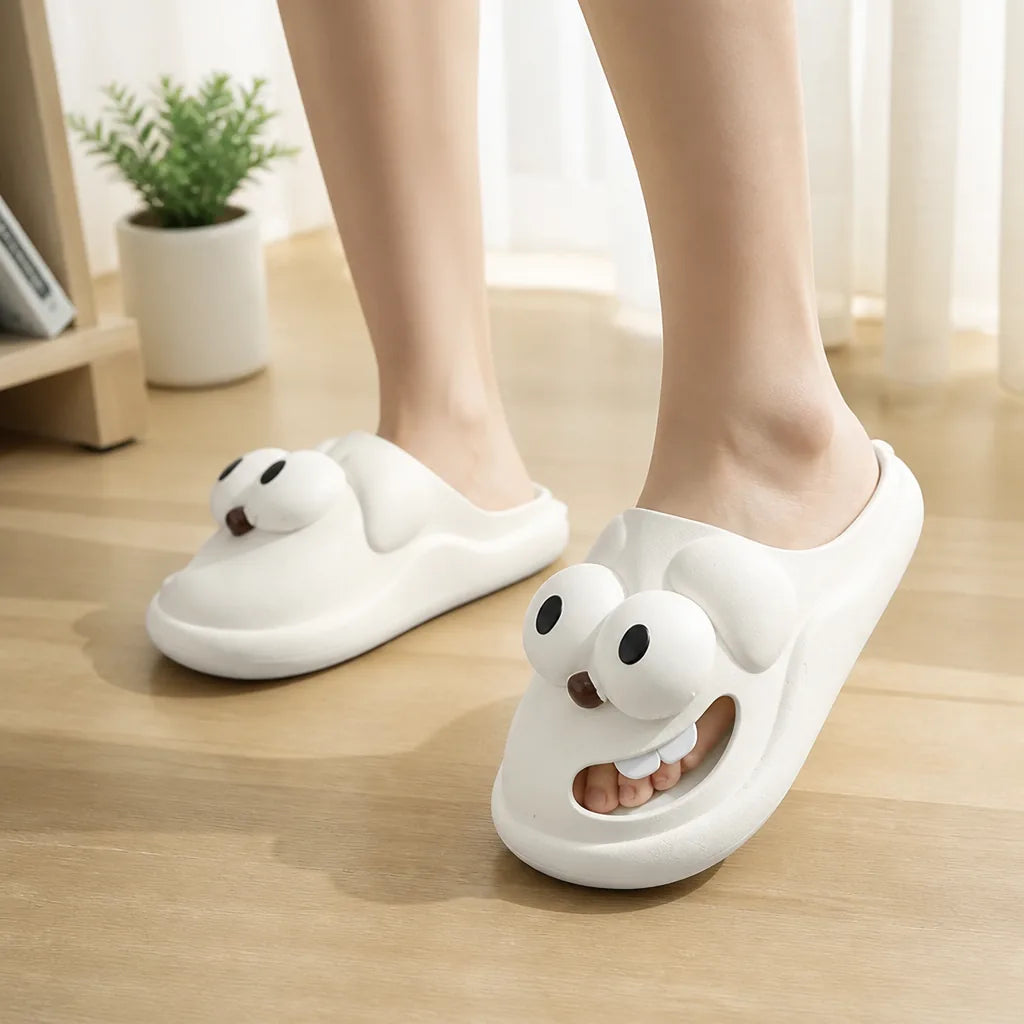Couples Slippers Cushioned Sole & Non-Slip Tongue Design