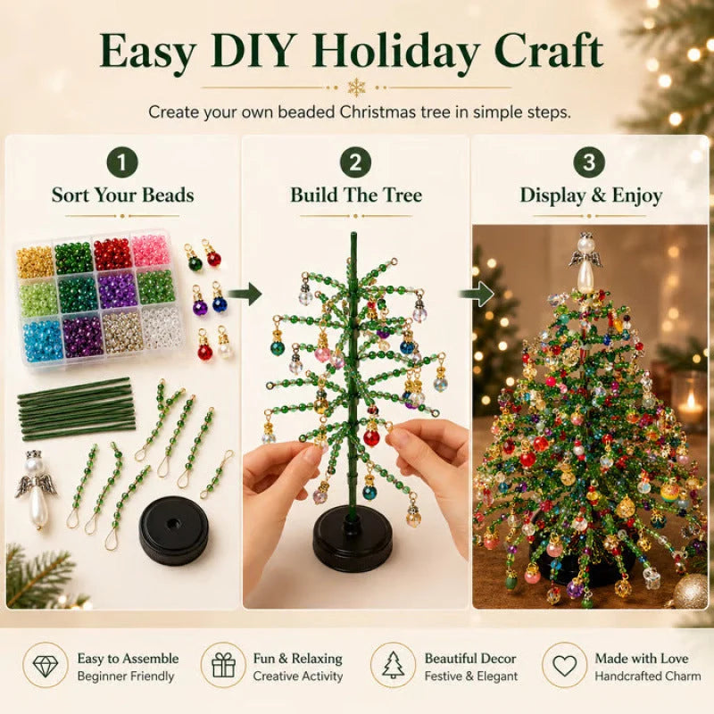 Craft Kit Beaded Tree DIY Tabletop Decoration
