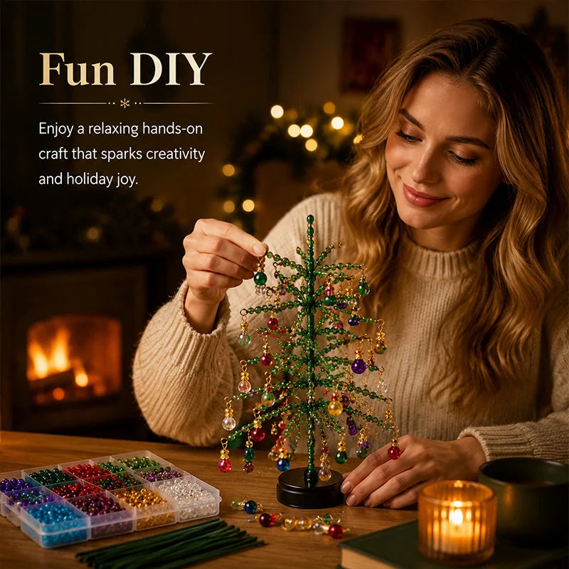 Craft Kit Beaded Tree DIY Tabletop Decoration