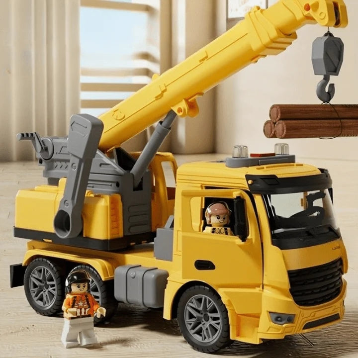 Crane Truck Toy Movable Arm Lights & Sound