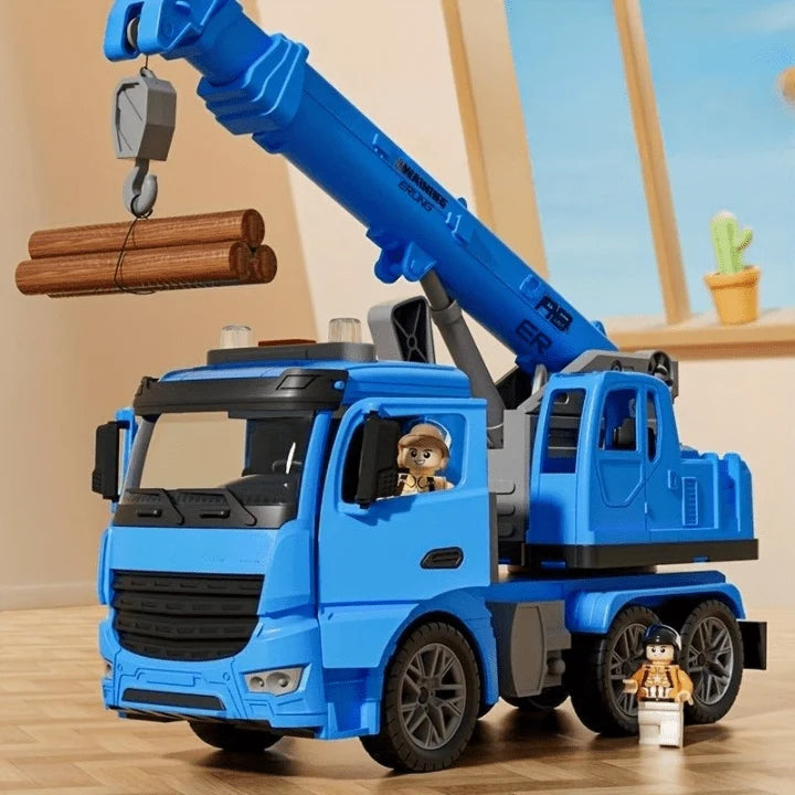 Crane Truck Toy Movable Arm Lights & Sound