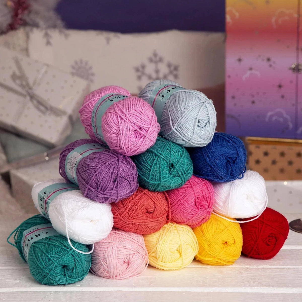 Crochet Advent Calendar 25 Drawers Yarn & Tools Reusable Box