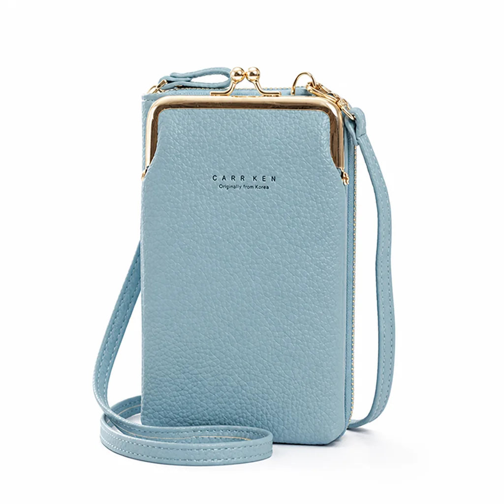 Crossbody Bag Convertible Matte Faux Leather Multiple Compartments