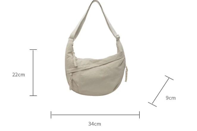 Crossbody Bag Lightweight Nylon Adjustable Strap