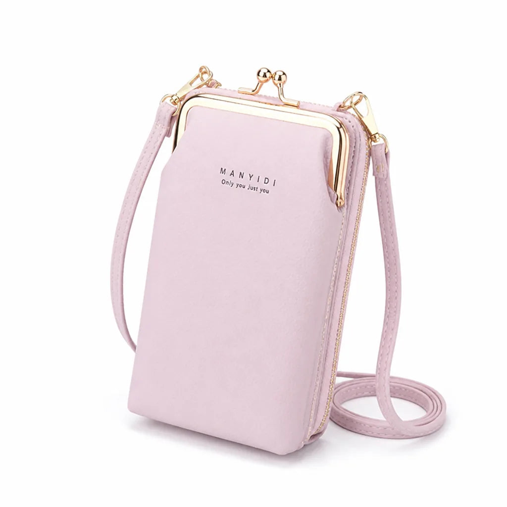Crossbody Phone Bag Detachable Strap & Card Slots