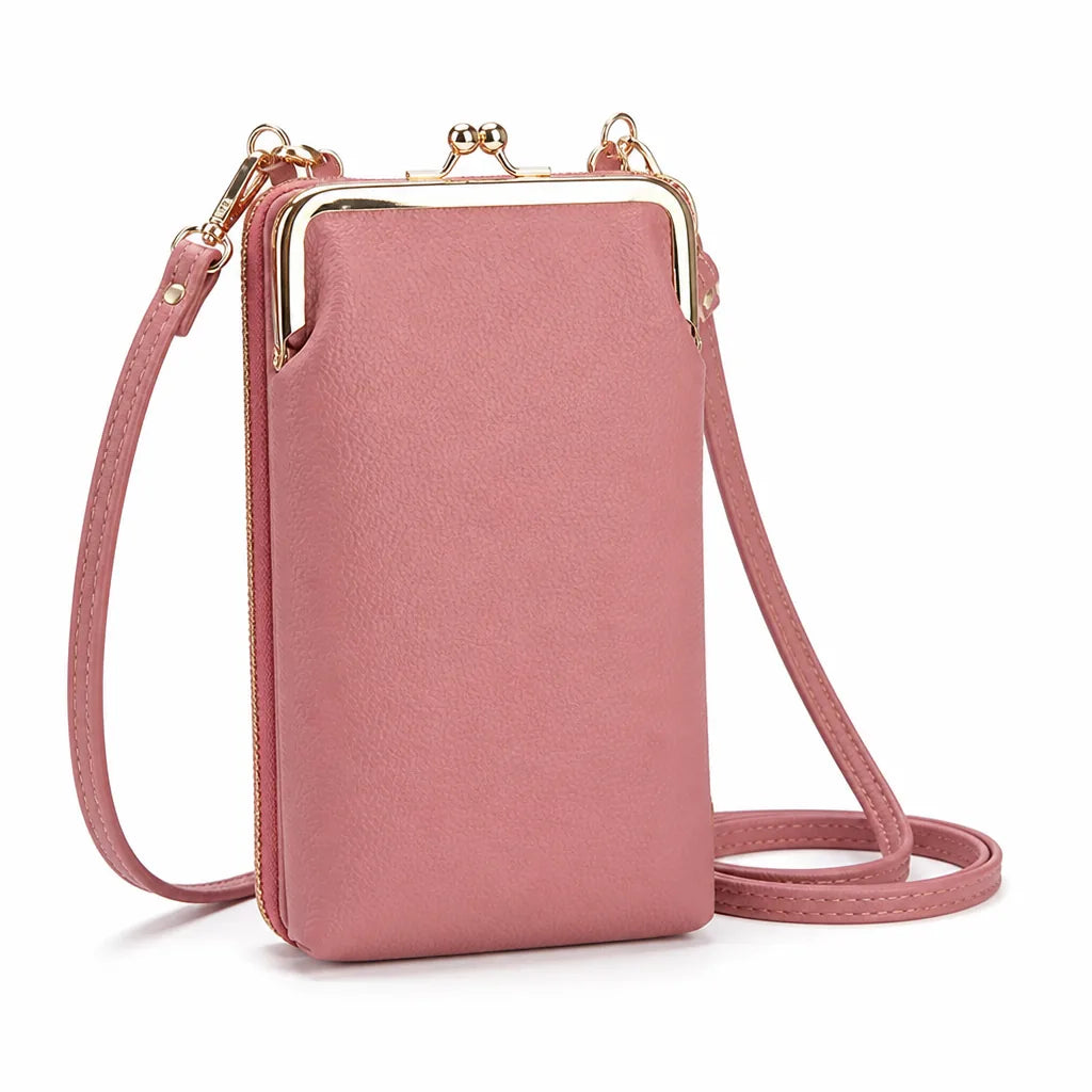Crossbody Phone Bag Detachable Strap & Card Slots