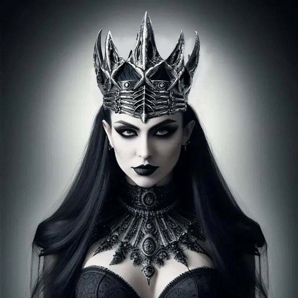 Crown Tiara Pointed Metal Lightweight Costume Accessory