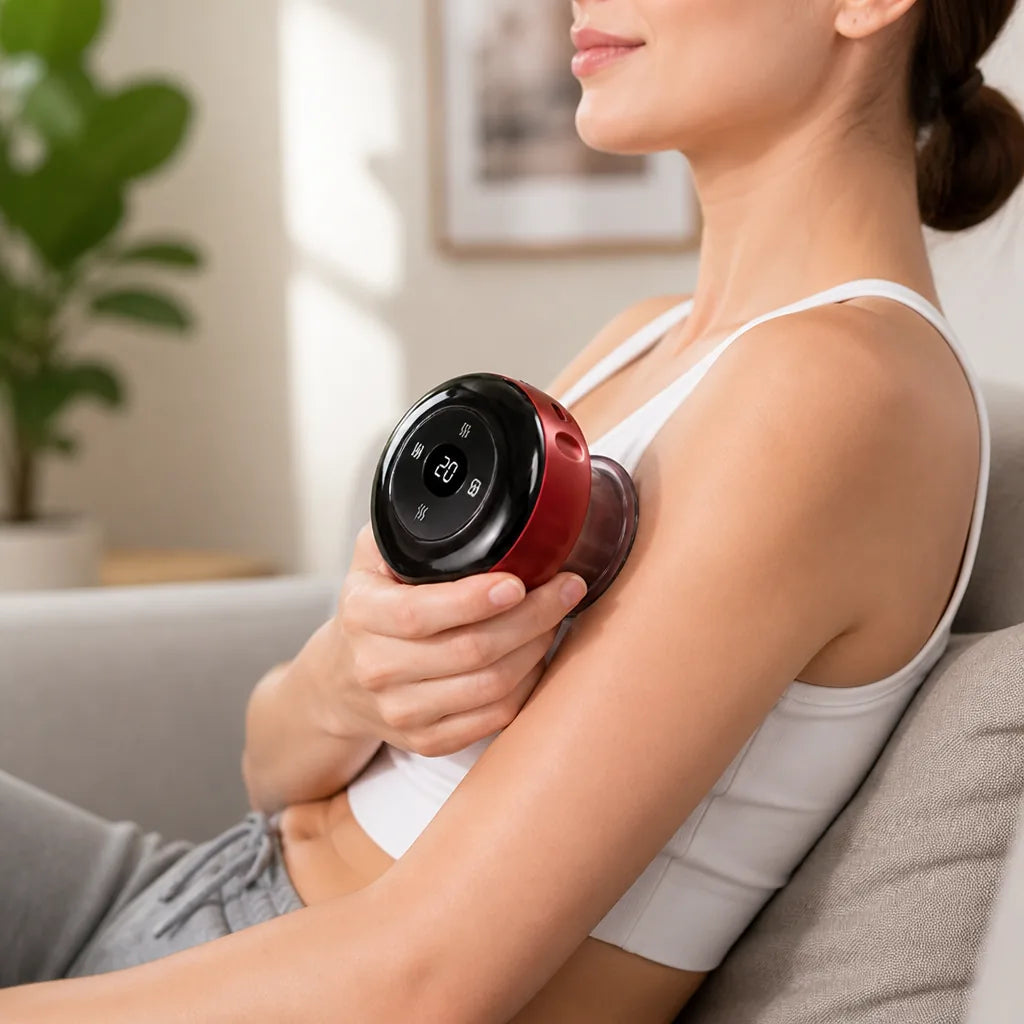Cupping Massager Cordless Vacuum Suction & Heat Therapy