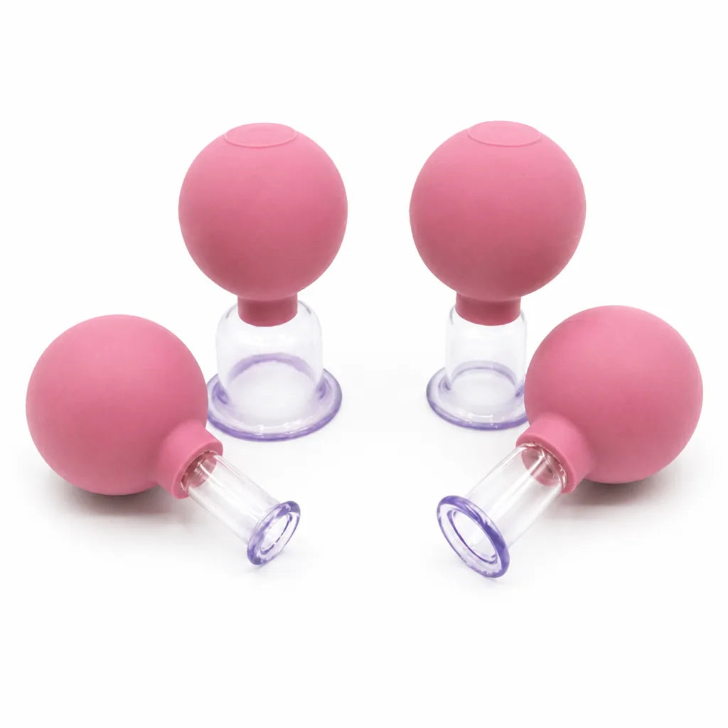 Cupping Set Glass Cups Removable Bulbs Set of 4