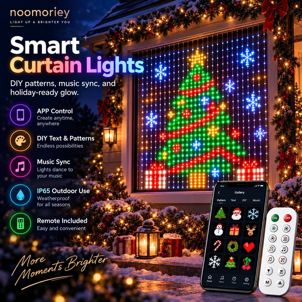 Curtain Lights RGB App-Controlled Music Sync
