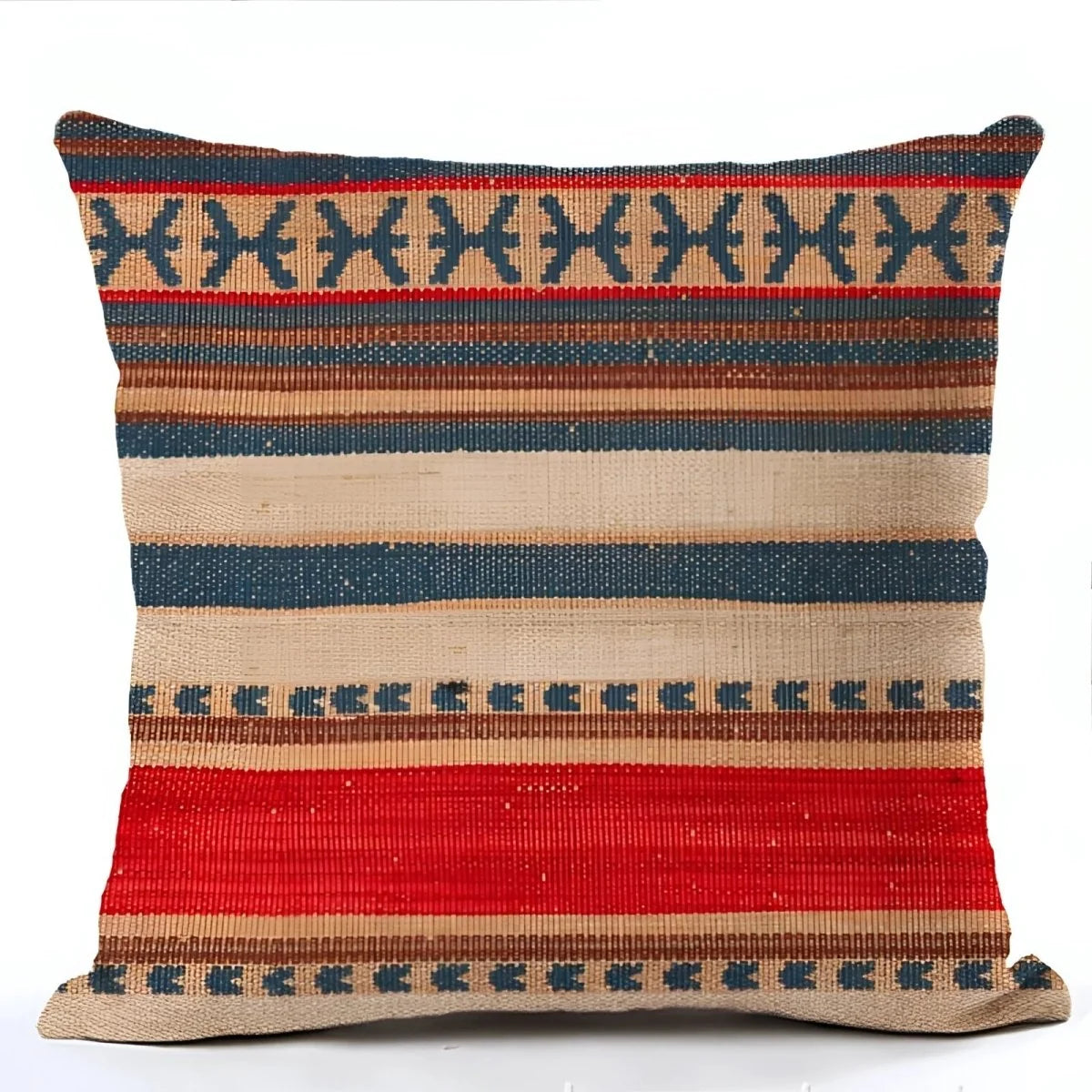 Cushion Cover Polyester Boho Design 17.7 Inch Square