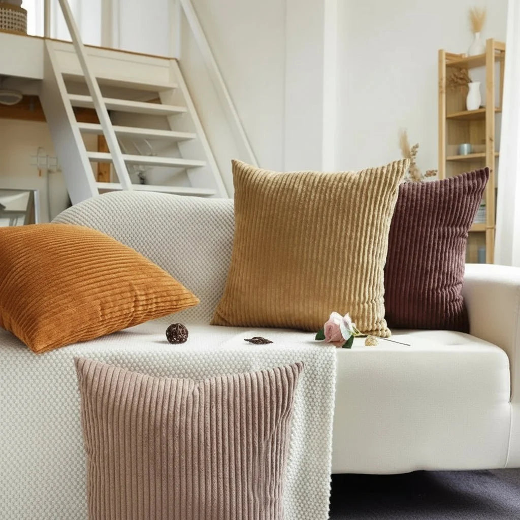 Cushion Cover Soft Cotton Corduroy