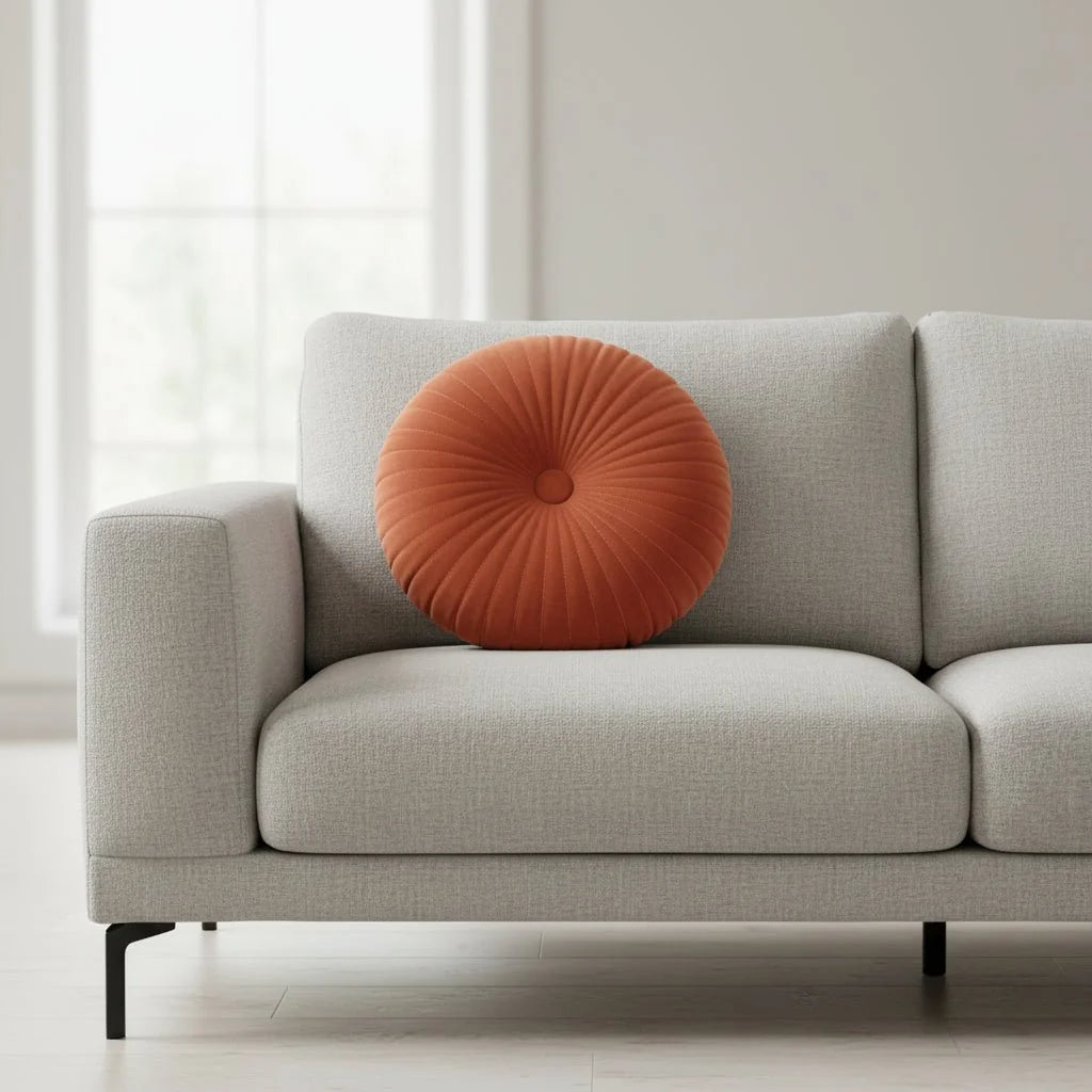 Cushion Fluffy Polyester-Cotton Machine Washable