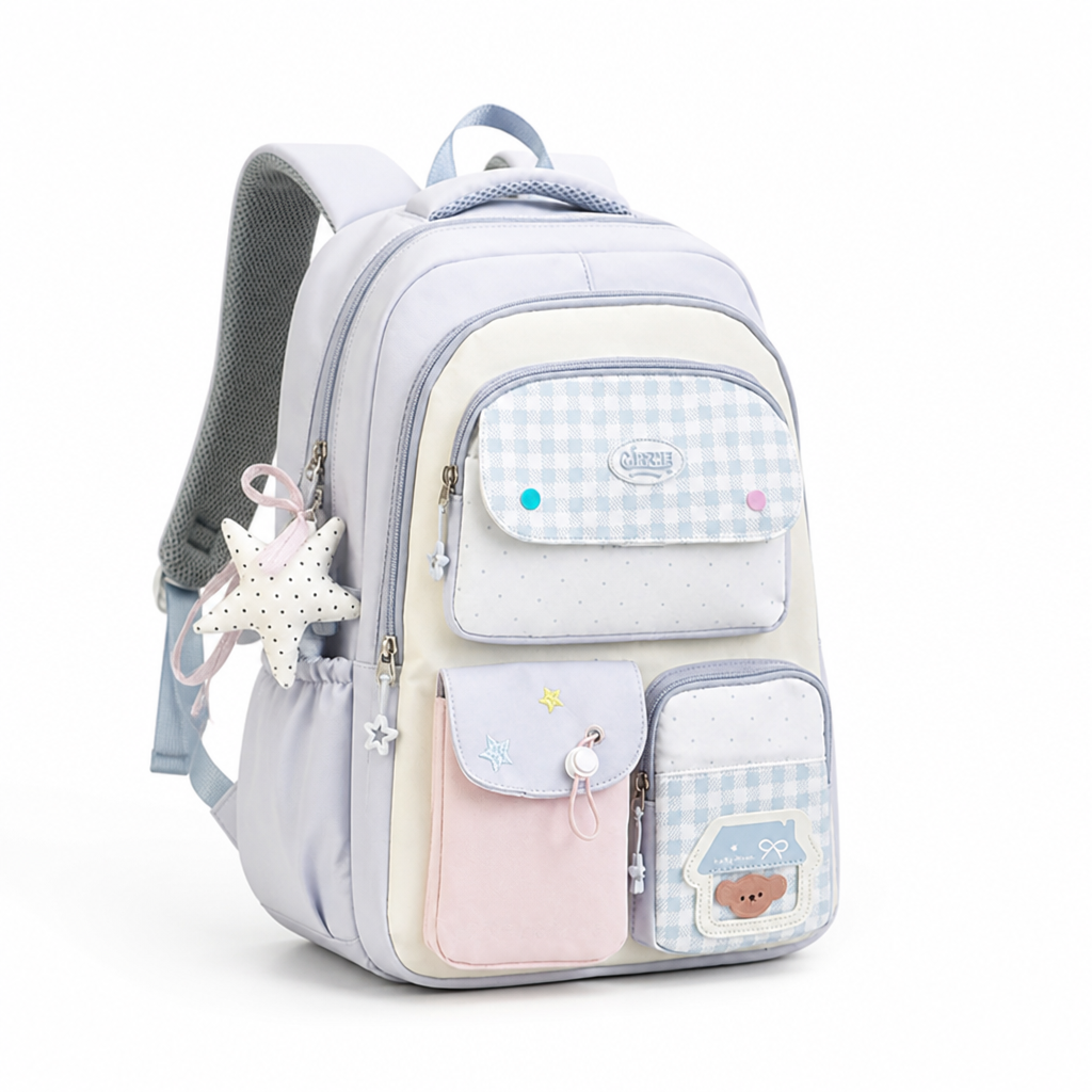 Cute Character Padded Straps School Backpack