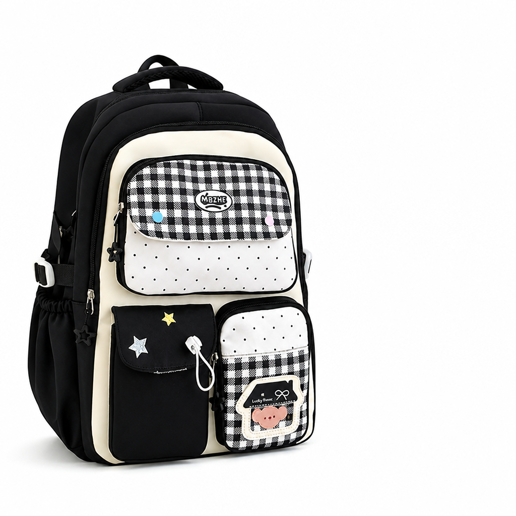 Cute Character Padded Straps School Backpack
