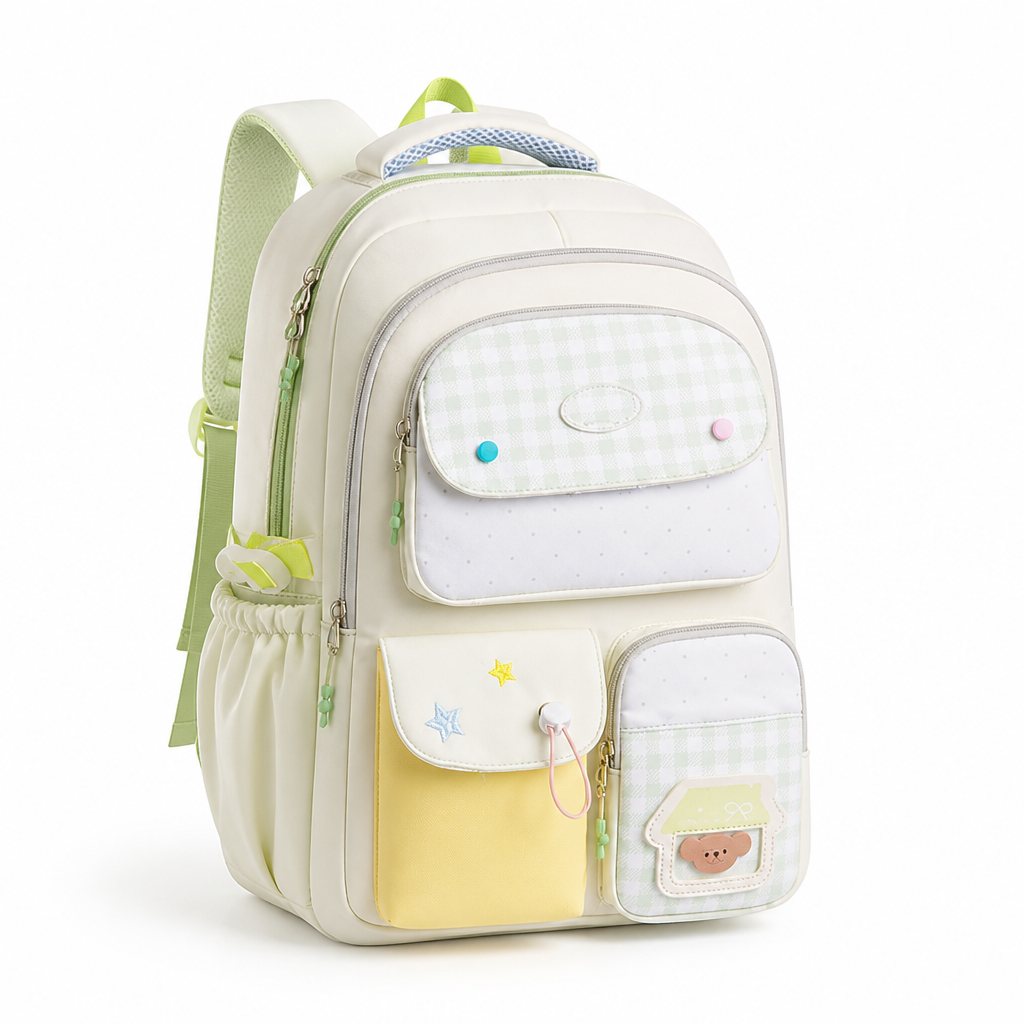 Cute Character Padded Straps School Backpack