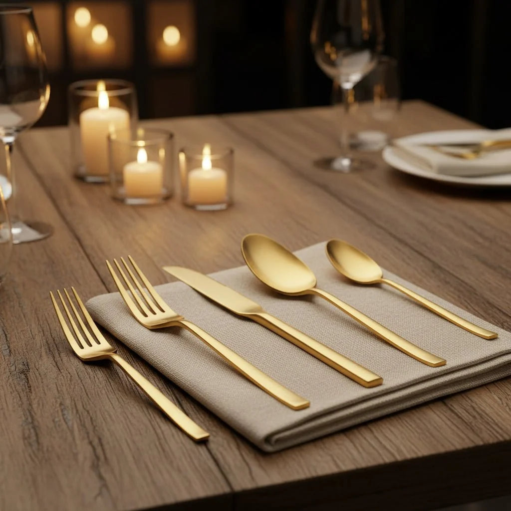 Cutlery Set Stainless Steel Dishwasher-Safe Set of 30