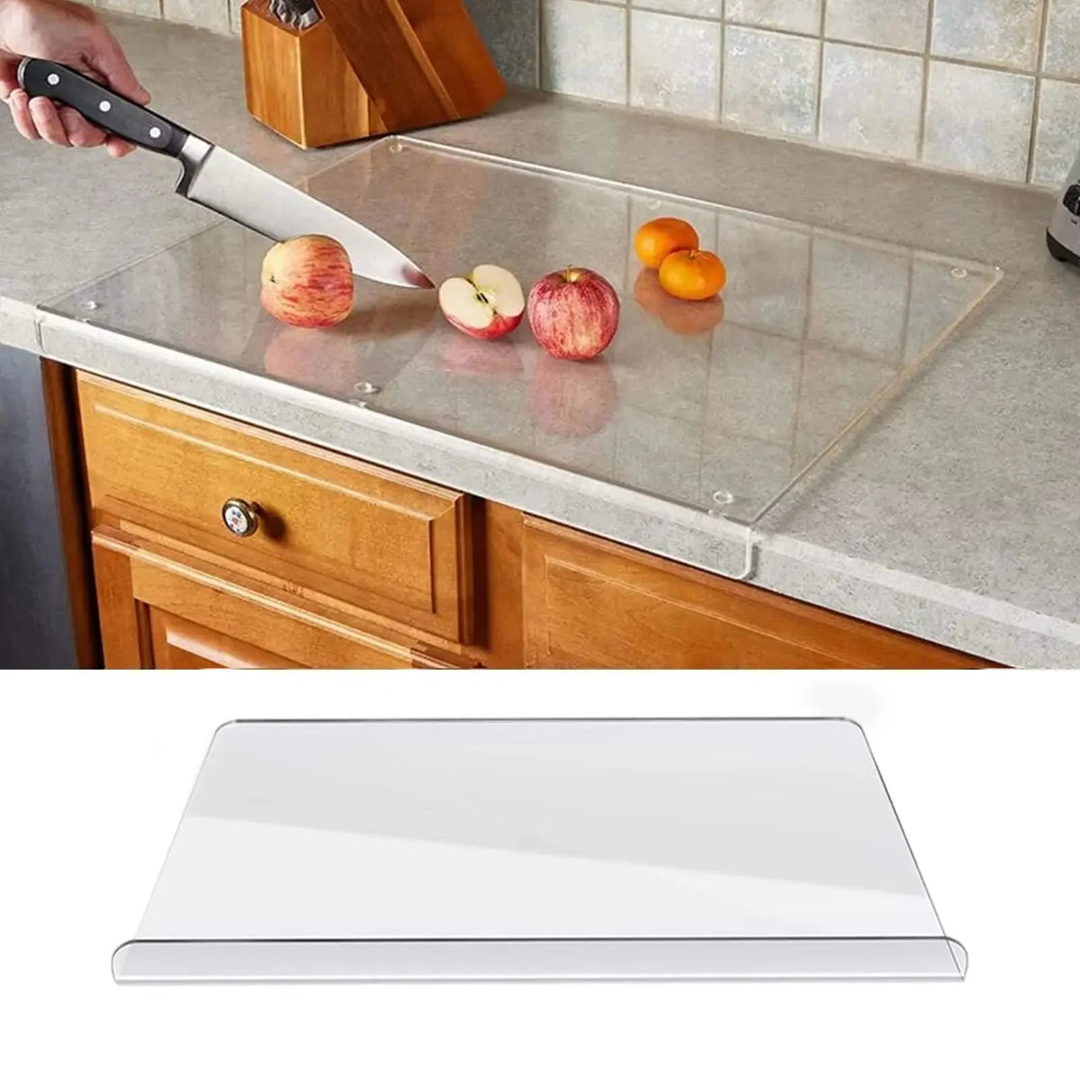 Cutting Board Acrylic Non-Slip Edge & Counter Lip
