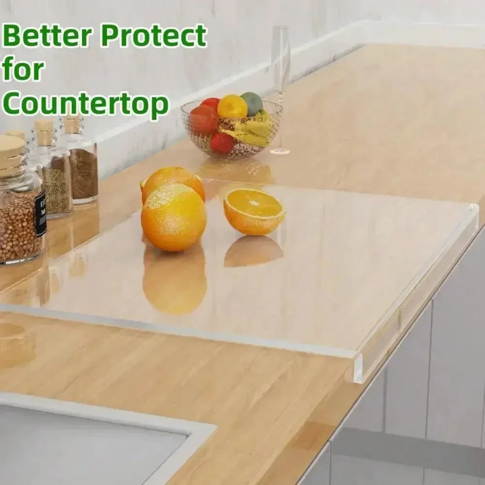 Cutting Board Acrylic Non-Slip Edge & Counter Lip