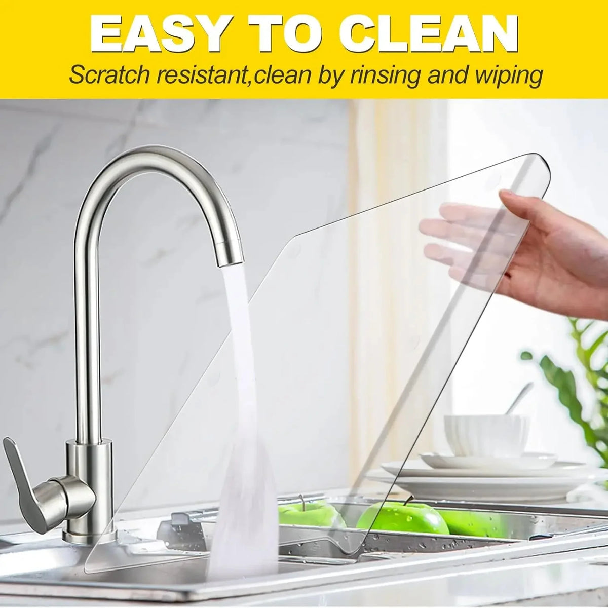 Cutting Board Acrylic Non-Slip Edge & Counter Lip