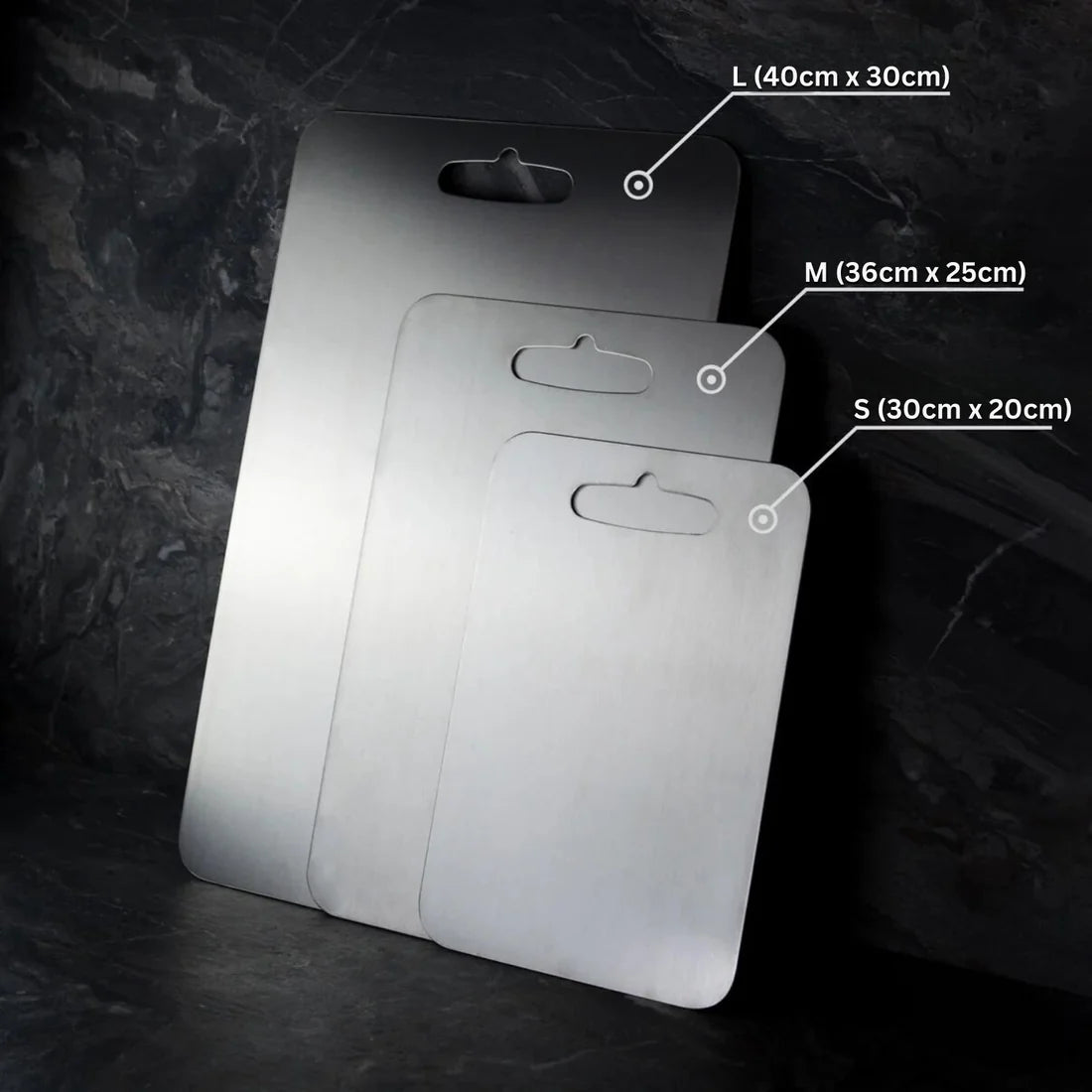 Cutting Board Medical-Grade Titanium Antibacterial & Knife-Friendly
