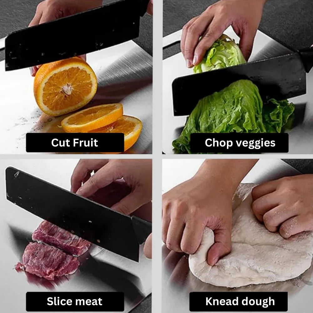 Cutting Board Medical-Grade Titanium Antibacterial & Knife-Friendly