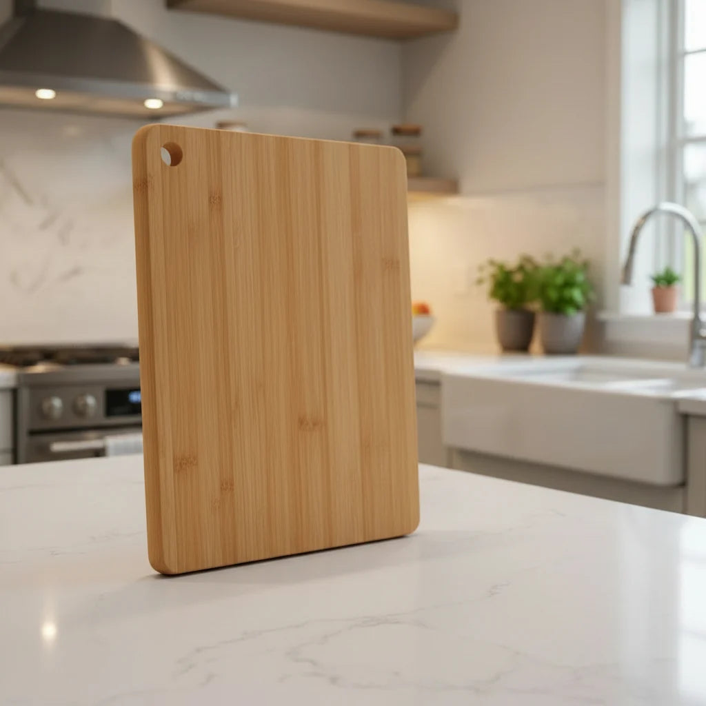 Cutting Board Natural Bamboo Knife-Friendly Surface