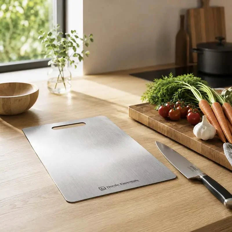 Cutting Board Stainless Steel Double-Sided Non-Porous Surface