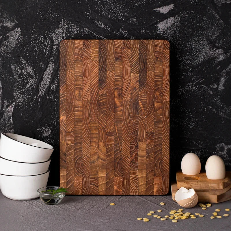 Cutting Board Teak Wood Water-Resistant 1-Inch Thick