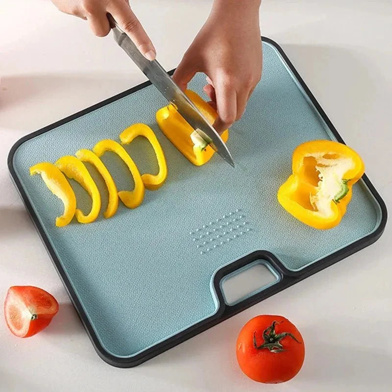 Cutting Board Wheat Straw Double-Sided Compact & Lightweight