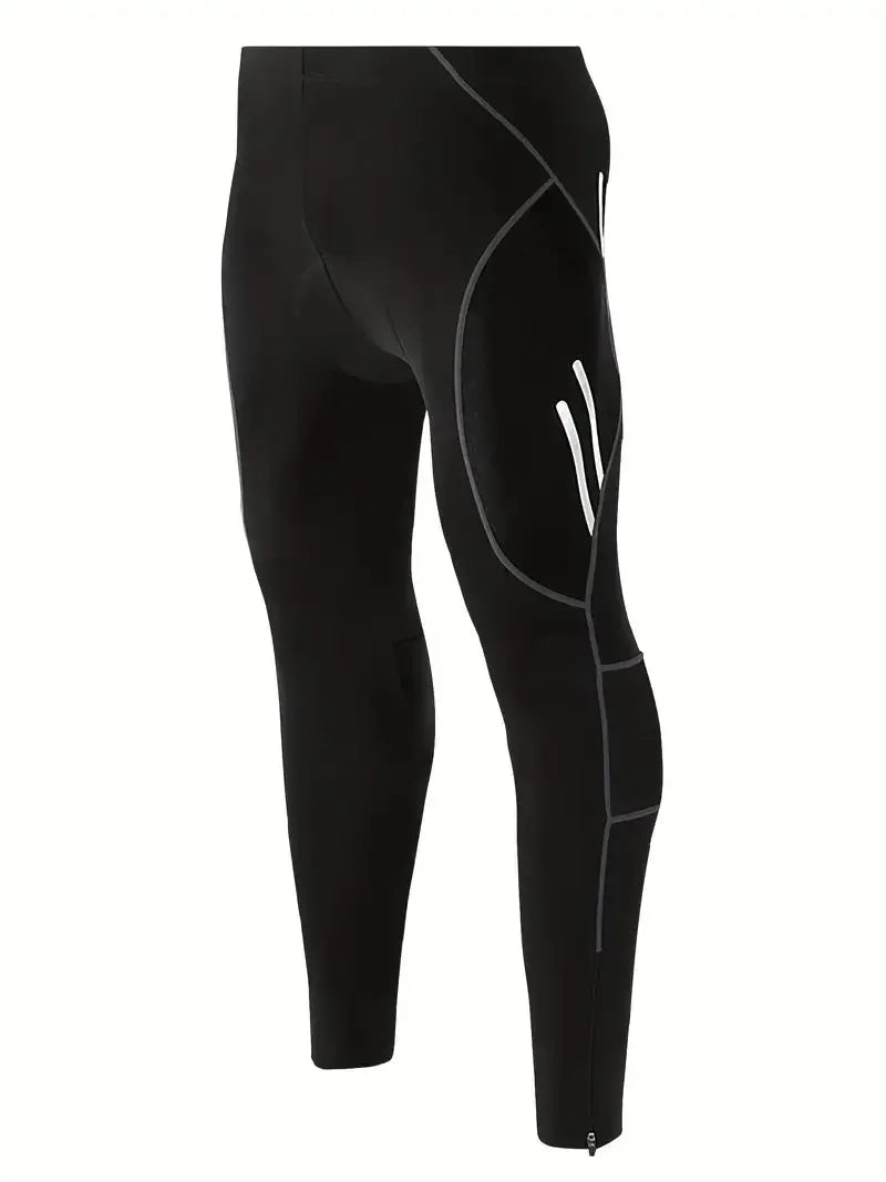 Cycling Tights Gel Padded Breathable Reflective Stripes