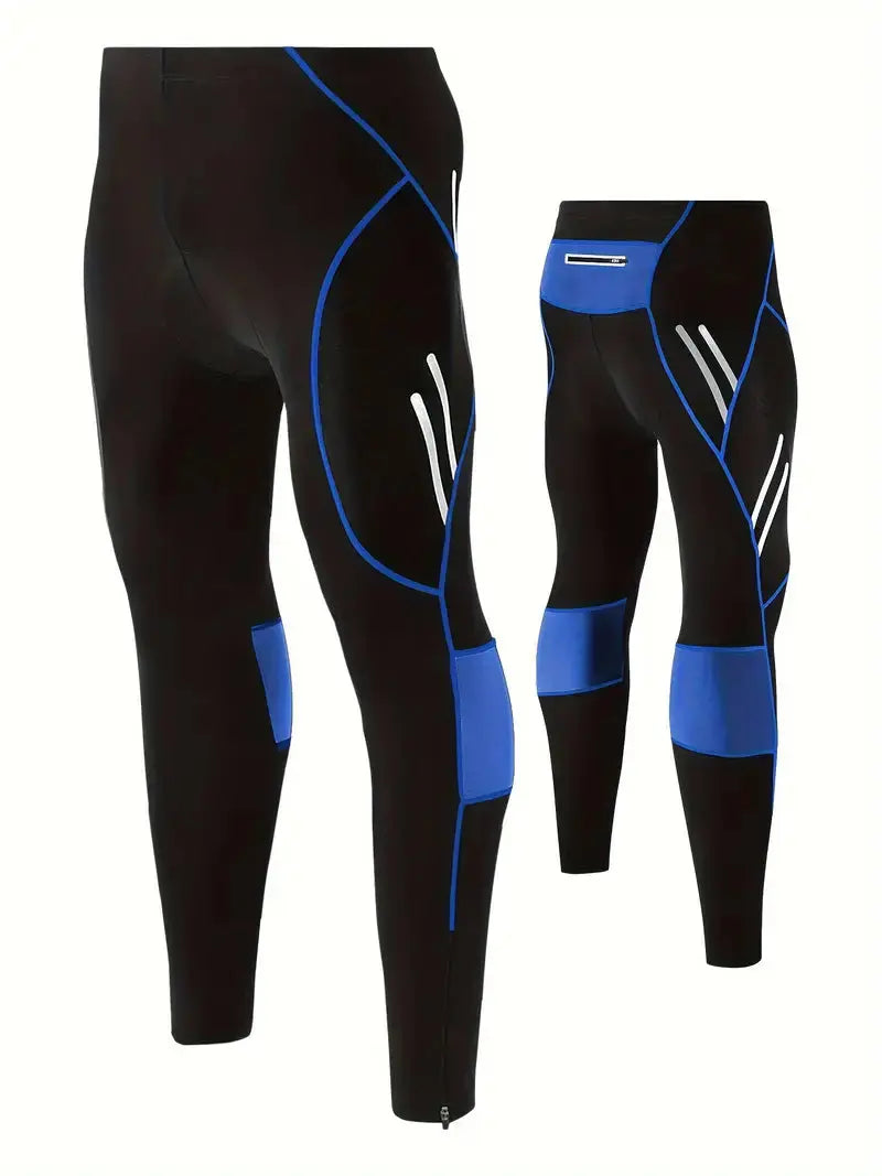 Cycling Tights Gel Padded Breathable Reflective Stripes