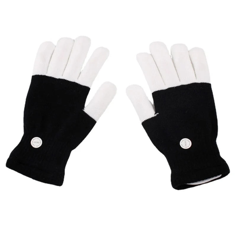 Dance Gloves LED Light-Up Fingertips Flashing & Steady Modes