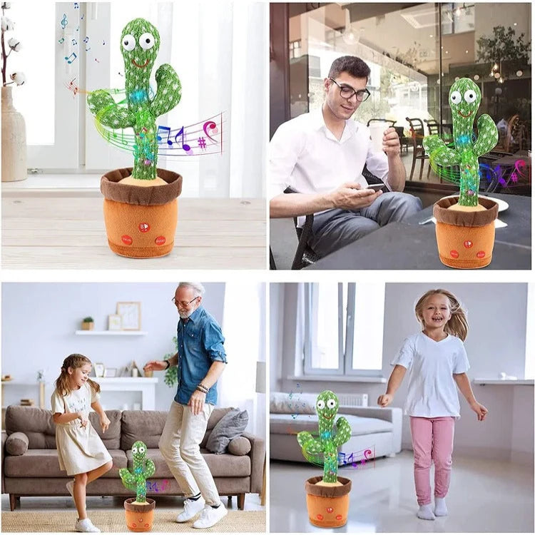 Dancing Cactus Toy Sound Activated & Battery Powered