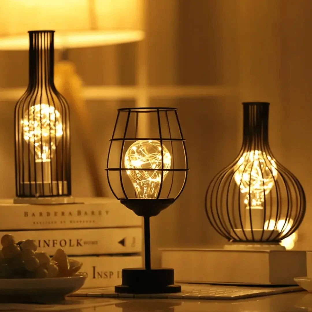 Decanter Lamp Battery-Powered Warm White LED Light