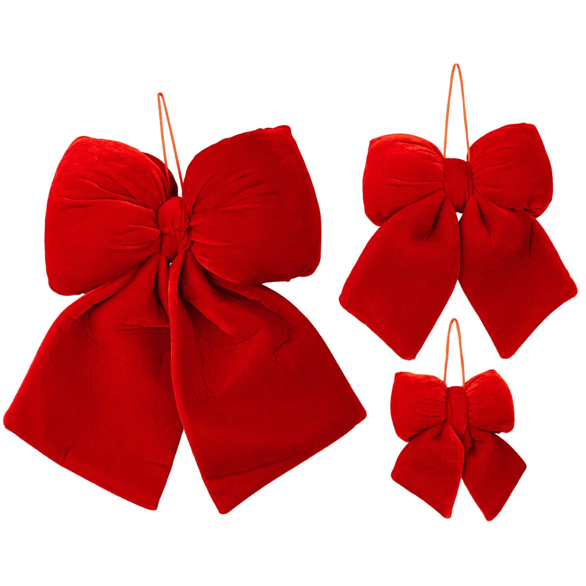 Decorative Bow High-Quality Fabric & Easy-Attach Hanger 14 cm