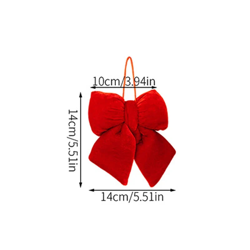 Decorative Bow High-Quality Fabric & Easy-Attach Hanger 14 cm