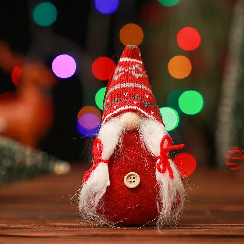 Decorative Christmas Figure Handcrafted Applique Tabletop