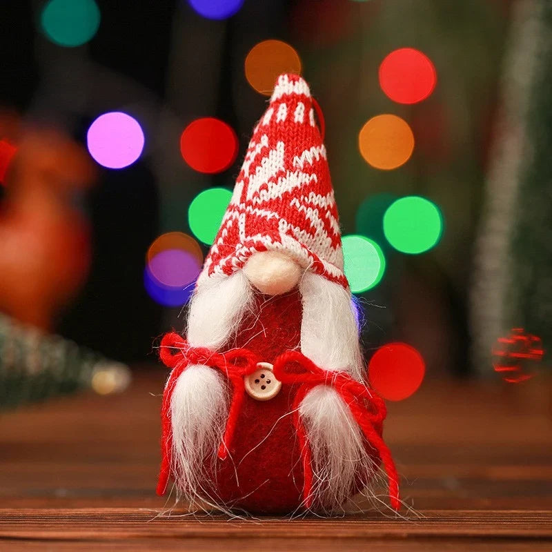 Decorative Christmas Figure Handcrafted Applique Tabletop