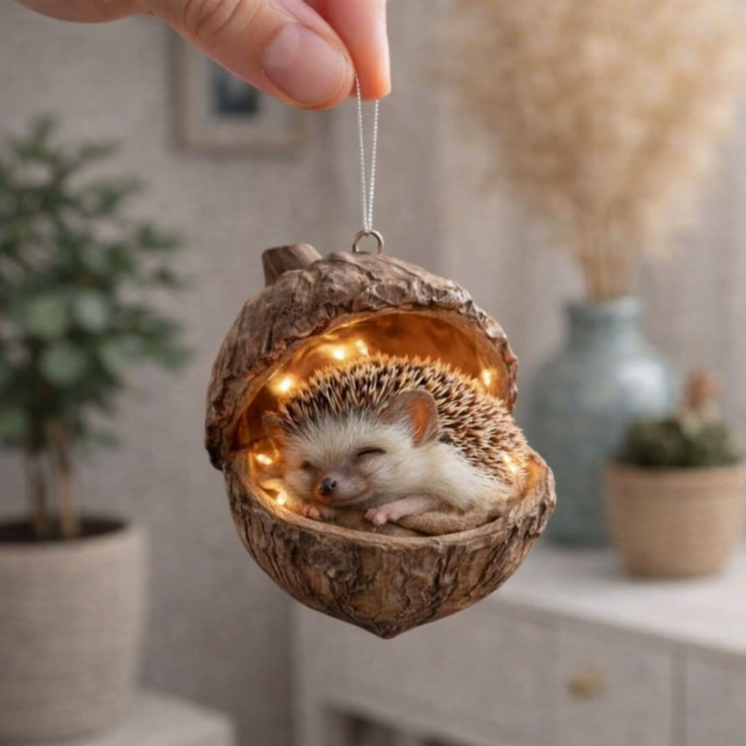 Decorative Figurine Sleeping Woodland Animal Indoor & Outdoor Decor