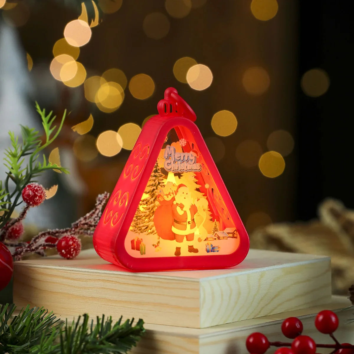 Decorative LED Lantern Festive Scene Indoor & Outdoor