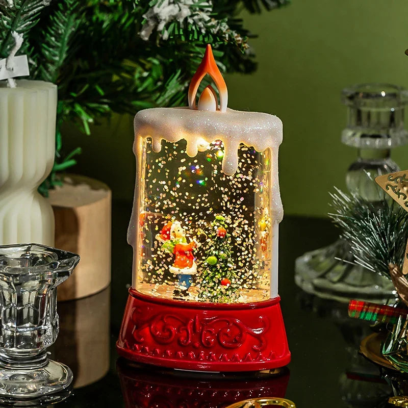 Decorative Lantern Built-In Glitter Light