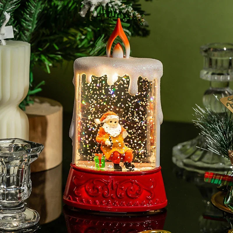 Decorative Lantern Built-In Glitter Light Battery-Free