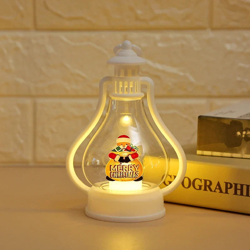 Decorative Lantern Snowman LED Battery-Operated Indoor & Outdoor